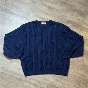 Tricots St Raphael Union Made‎ Wool Blend Knit Crewneck Sweater